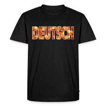 German - Men's Premium Organic T-Shirt - black - Front - Nico (187cm)