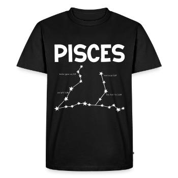 Zodiac sign Constellations Universe Space Galaxy - Men's Premium Organic T-Shirt - black - Front - Nico (187cm)