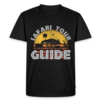 Safari Tour Guide Costume Africa Zoo Tour Tour - T-shirt Premium bio Homme - noir - Devant - Nico (187cm)