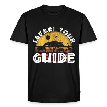 Safari Tour Guide Costume Africa Zoo Tour Tour - T-shirt Premium bio Homme - noir - Devant - Nico (187cm)