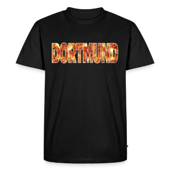 Dortmund - T-shirt Premium bio Homme - noir - Devant - Nico (187cm)