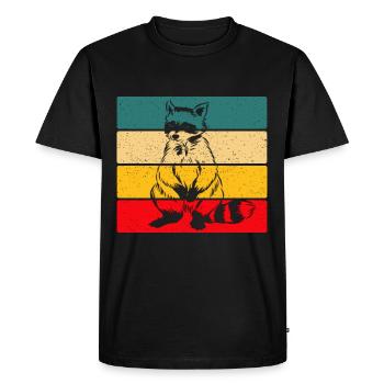 Rat de lavage - T-shirt Premium bio Homme - noir - Devant - Nico (187cm)
