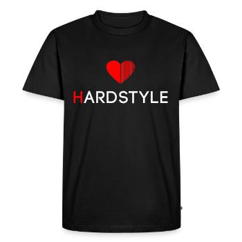 Hardstyle - Rawstyle - Hardstyler Gift merch - T-shirt Premium bio Homme - noir - Devant - Nico (187cm)