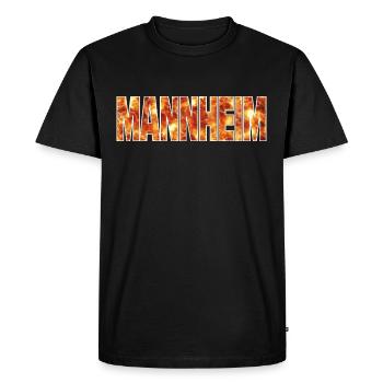 Mannheim - T-shirt Premium bio Homme - noir - Devant - Nico (187cm)