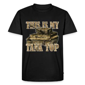 Blind soldat infanterie blindé cadeau - T-shirt Premium bio Homme - noir - Devant - Nico (187cm)