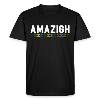 Imazighen Amazigh Berbère - T-shirt Premium bio Homme - noir - Devant - Nico (187cm)