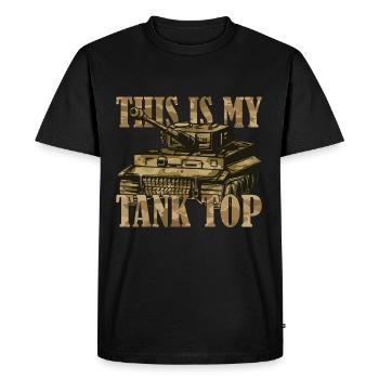 Blind armée blindé blindé militaire cadeau - T-shirt Premium bio Homme - noir - Devant - Nico (187cm)