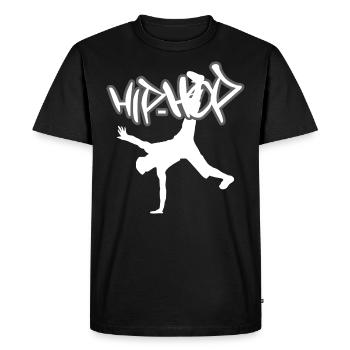 Hiphop - Men's Premium Organic T-Shirt - black - Front - Nico (187cm)