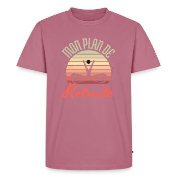 my golf retirement plan - golf gift - Men's Premium Organic T-Shirt - mauve - Front - Nico (187cm)