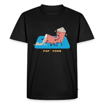 Pop porno - T-shirt Premium bio Homme - noir - Devant - Nico (187cm)