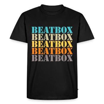 Beatbox Musical Style Vocal Percussion Music - Men's Premium Organic T-Shirt - black - Front - Nico (187cm)