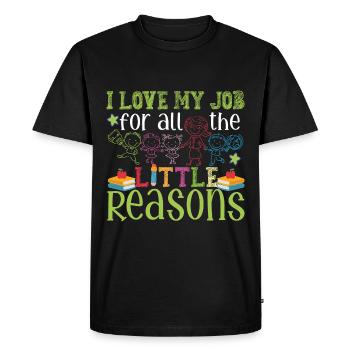 Kindergarten Daycare Teacher - Men's Premium Organic T-Shirt - black - Front - Nico (187cm)