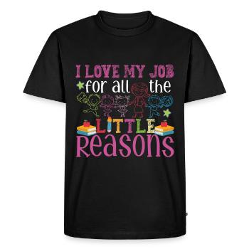 Childhood Education Teacher Kindergarten - Men's Premium Organic T-Shirt - black - Front - Nico (187cm)