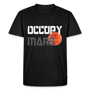 OCCUPER MARS - T-shirt Premium bio Homme - noir - Devant - Nico (187cm)