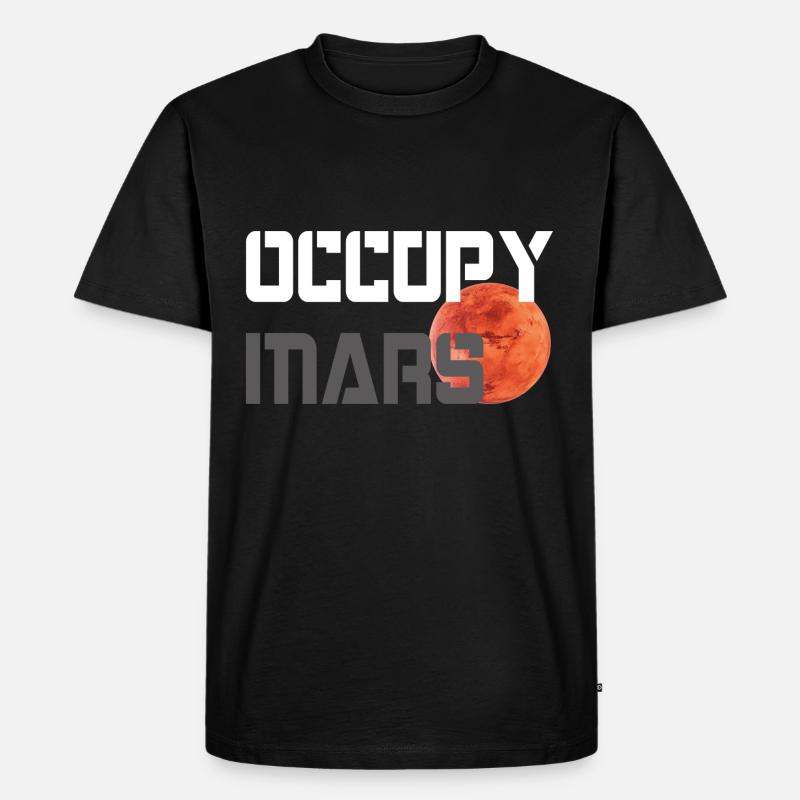OCCUPY MARS - Männer Premium Bio T-Shirt - Schwarz