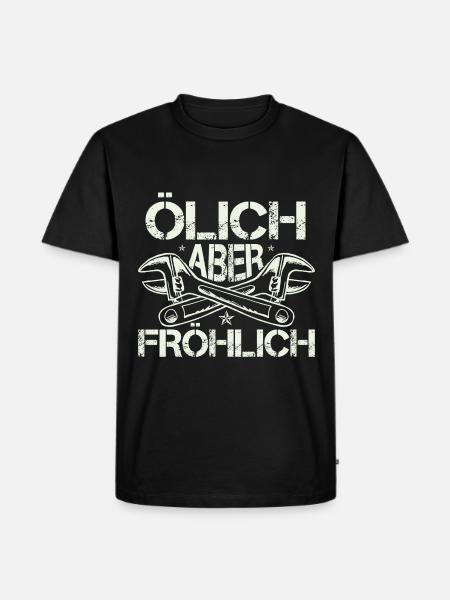 Oily but cheerful - Men's Premium Organic T-Shirt - black