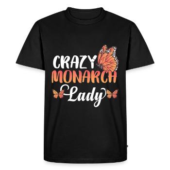 Crazy Monarch Lady - T-shirt Premium bio Homme - noir - Devant - Nico (187cm)