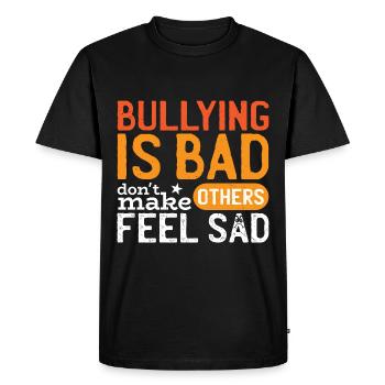 National Bully Month - Men's Premium Organic T-Shirt - black - Front - Nico (187cm)