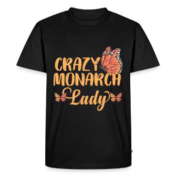 Crazy Monarch Lady - T-shirt Premium bio Homme - noir - Devant - Nico (187cm)