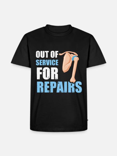 Shoulder Replacement - Men's Premium Organic T-Shirt - black