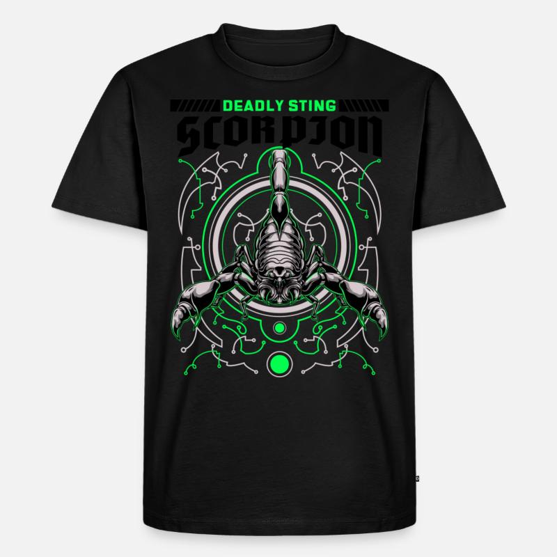 Scorpion - Männer Premium Bio T-Shirt - Schwarz