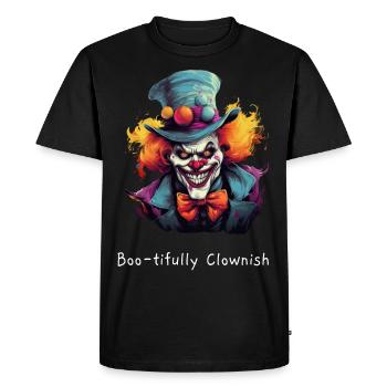 Bootiful Clown - Men's Premium Organic T-Shirt - black - Front - Nico (187cm)