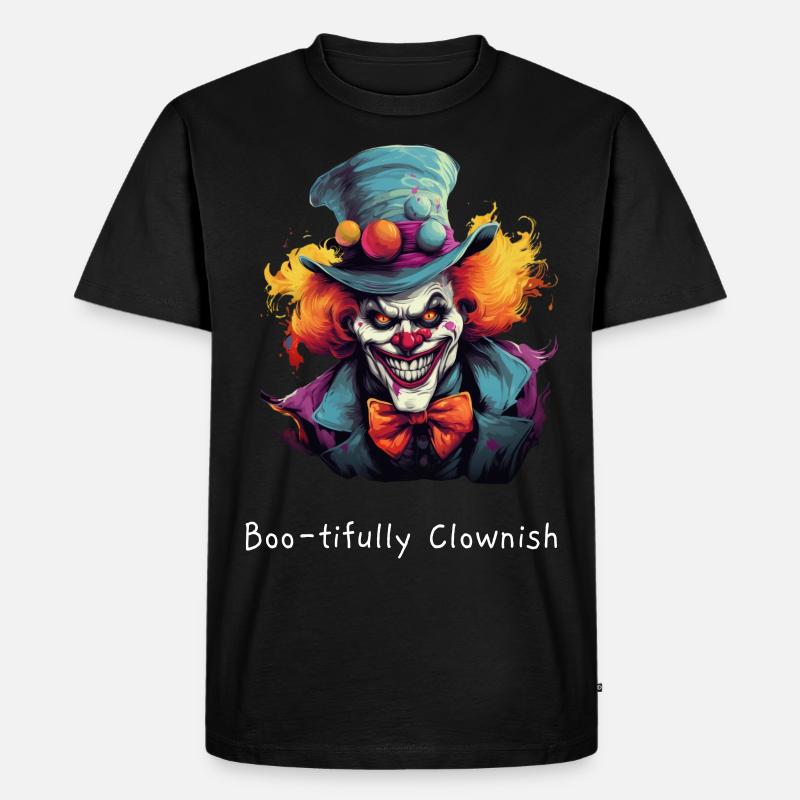 Bootiful Clown - Männer Premium Bio T-Shirt - Schwarz