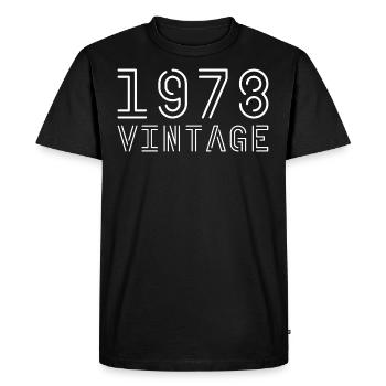 1978 vintage vintage 1978 birthday 1978 retro - Men's Premium Organic T-Shirt - black - Front - Nico (187cm)