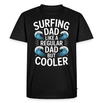 Surfing Dad Dad Funny Surfing Gift - T-shirt Premium bio Homme - noir - Devant - Nico (187cm)