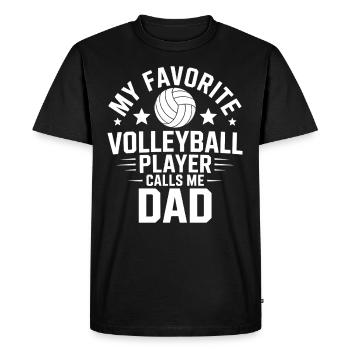 volley-ball dire drôle de cadeau de volley-ball - T-shirt Premium bio Homme - noir - Devant - Nico (187cm)