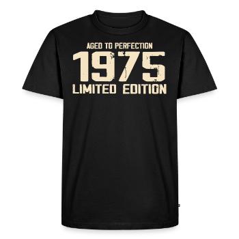1975 Edition limitée 1975 Anniversaire 1975 Rétro - T-shirt Premium bio Homme - noir - Devant - Nico (187cm)