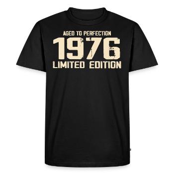 1976 Limited edition 1976 Birthday 1976 Retro - Men's Premium Organic T-Shirt - black - Front - Nico (187cm)