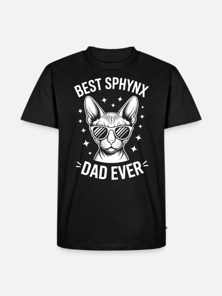 Sphynx kat zeggen grappig Sphynx kat cadeau - Mannen Premium Bio T-shirt - zwart