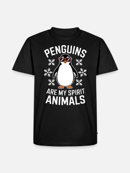 Penguin Saying Funny Penguins Gift - Men's Premium Organic T-Shirt - black