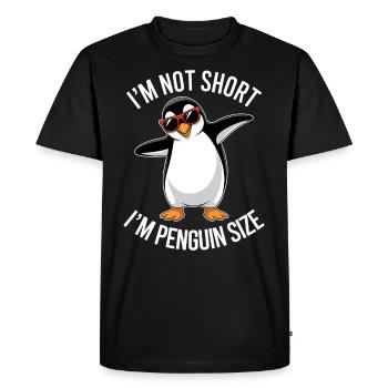 Pingouin disant drôle Pingouins Cadeau - T-shirt Premium bio Homme - noir - Devant - Nico (187cm)