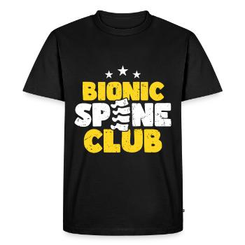 Binoic Spine Club Chirurgie du dos - T-shirt Premium bio Homme - noir - Devant - Nico (187cm)