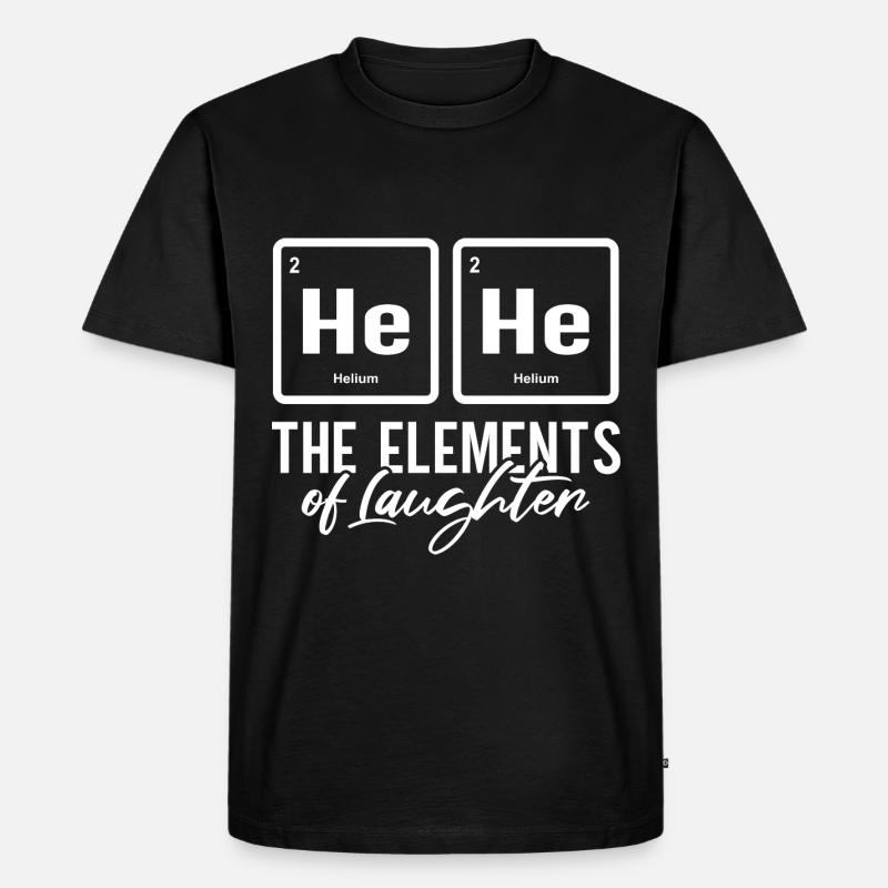 Periodensystem-Witz - Männer Premium Bio T-Shirt - Schwarz