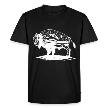 Parc national Baffalo Buffalo États-Unis Amérique - T-shirt Premium bio Homme - noir - Devant - Nico (187cm)