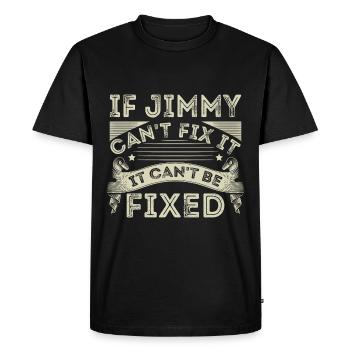 Si Jimmy ne peut pas le réparer - T-shirt Premium bio Homme - noir - Devant - Nico (187cm)