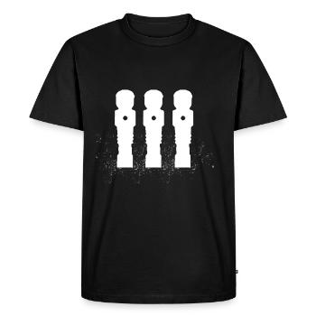 Table football Table football Hobby Fun pub - Men's Premium Organic T-Shirt - black - Front - Nico (187cm)