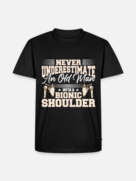 Bionic Shoulder Replacement - Men's Premium Organic T-Shirt - black