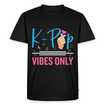 K-Pop Lover - Men's Premium Organic T-Shirt - black - Front - Nico (187cm)