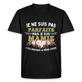 Je Suis Mamie - T-shirt Premium bio Homme - noir - Devant - Nico (187cm)