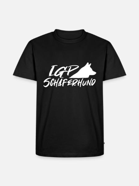 IGP German Shepherd White - Men's Premium Organic T-Shirt - black