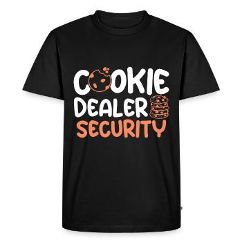 Sécurité des revendeurs de cookies / Baker - T-shirt Premium bio Homme - noir - Devant - Nico (187cm)
