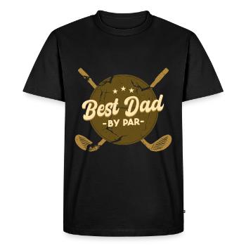 Golf Dad Father's Day Golfing Dad - Men's Premium Organic T-Shirt - black - Front - Nico (187cm)