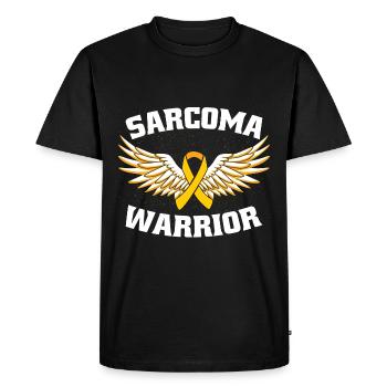 Guerrier du sarcome - T-shirt Premium bio Homme - noir - Devant - Nico (187cm)