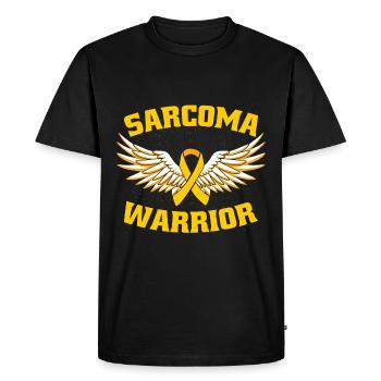 Guerrier du sarcome - T-shirt Premium bio Homme - noir - Devant - Nico (187cm)