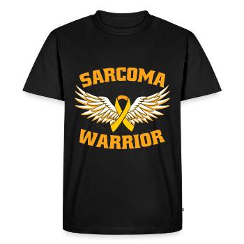 Guerrier du sarcome - T-shirt Premium bio Homme - noir - Devant - Nico (187cm)