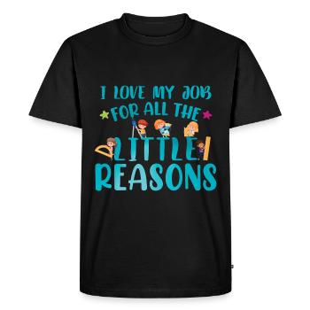 Teacher Teaching Quote Daycare Childcare - Men's Premium Organic T-Shirt - black - Front - Nico (187cm)